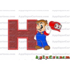 Super Mario Odyssey Applique 02 Embroidery Design With Alphabet H