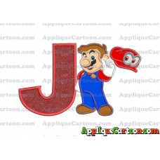 Super Mario Odyssey Applique 02 Embroidery Design With Alphabet J