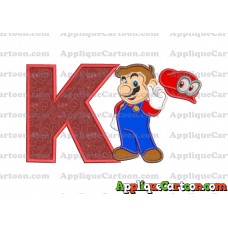 Super Mario Odyssey Applique 02 Embroidery Design With Alphabet K