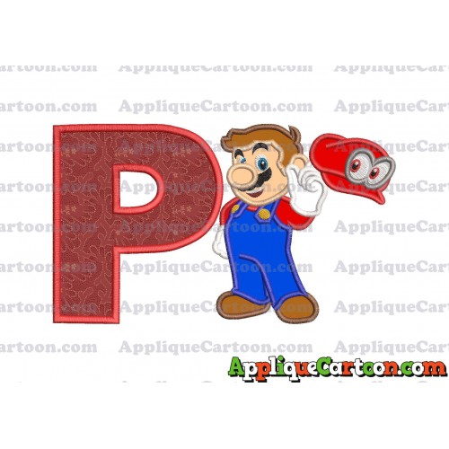 Super Mario Odyssey Applique 02 Embroidery Design With Alphabet P