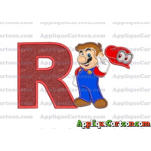 Super Mario Odyssey Applique 02 Embroidery Design With Alphabet R