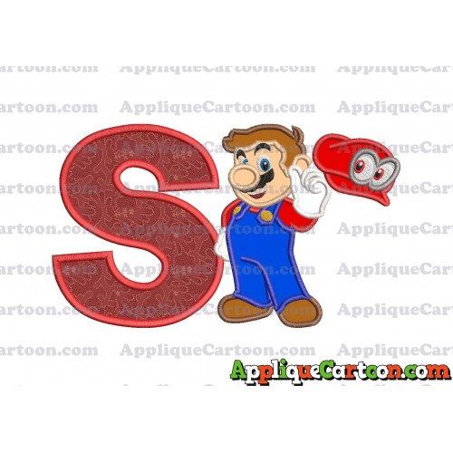 Super Mario Odyssey Applique 02 Embroidery Design With Alphabet S