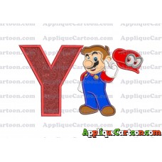 Super Mario Odyssey Applique 02 Embroidery Design With Alphabet Y