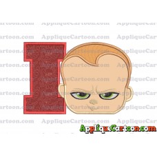 The Boss Baby Applique Embroidery Design With Alphabet I