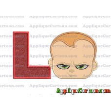 The Boss Baby Applique Embroidery Design With Alphabet L