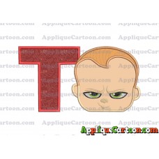 The Boss Baby Applique Embroidery Design With Alphabet T
