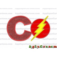 The Flash Applique Embroidery Design With Alphabet C
