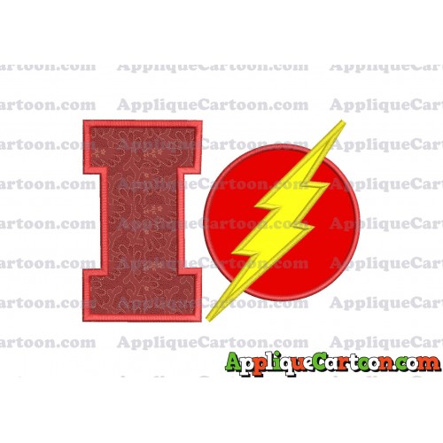 The Flash Applique Embroidery Design With Alphabet I