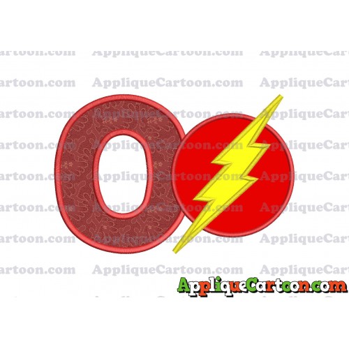 The Flash Applique Embroidery Design With Alphabet O
