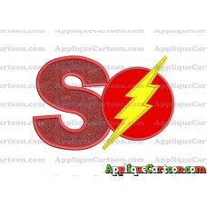 The Flash Applique Embroidery Design With Alphabet S