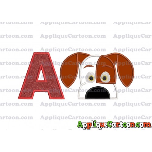 The Secret Life Of Pets Applique Embroidery Design With Alphabet A