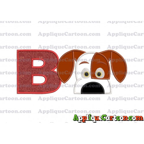 The Secret Life Of Pets Applique Embroidery Design With Alphabet B