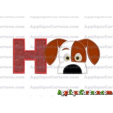 The Secret Life Of Pets Applique Embroidery Design With Alphabet H