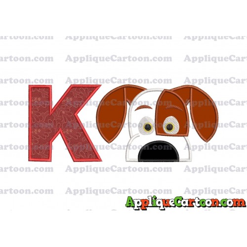 The Secret Life Of Pets Applique Embroidery Design With Alphabet K