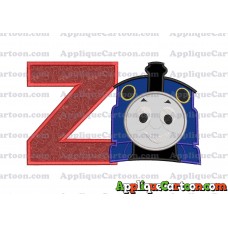 Thomas The Train Head Applique Embroidery Design 02 With Alphabet Z