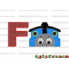 Thomas the Train Applique Embroidery Design With Alphabet F