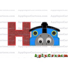 Thomas the Train Applique Embroidery Design With Alphabet H