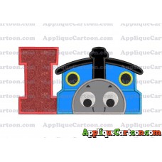 Thomas the Train Applique Embroidery Design With Alphabet I