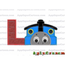 Thomas the Train Applique Embroidery Design With Alphabet L