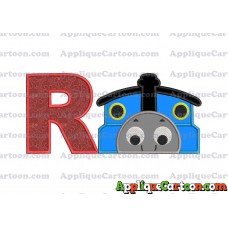 Thomas the Train Applique Embroidery Design With Alphabet R