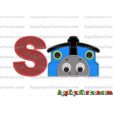 Thomas the Train Applique Embroidery Design With Alphabet S