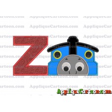 Thomas the Train Applique Embroidery Design With Alphabet Z