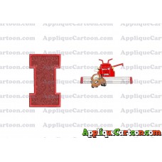 Tractor Tipping and Mater Applique Embroidery Design With Alphabet I