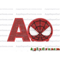 Tsum Tsum Spiderman Applique Embroidery Design With Alphabet A