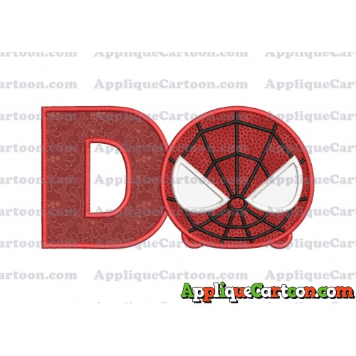 Tsum Tsum Spiderman Applique Embroidery Design With Alphabet D