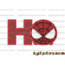 Tsum Tsum Spiderman Applique Embroidery Design With Alphabet H