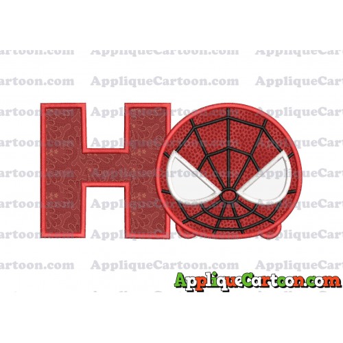 Tsum Tsum Spiderman Applique Embroidery Design With Alphabet H