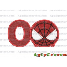 Tsum Tsum Spiderman Applique Embroidery Design With Alphabet O