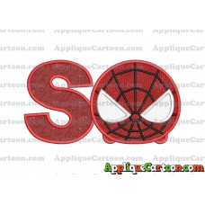Tsum Tsum Spiderman Applique Embroidery Design With Alphabet S