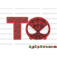 Tsum Tsum Spiderman Applique Embroidery Design With Alphabet T