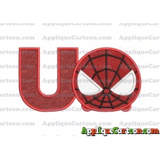 Tsum Tsum Spiderman Applique Embroidery Design With Alphabet U