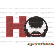 Tsum Tsum Venom Applique Embroidery Design With Alphabet H