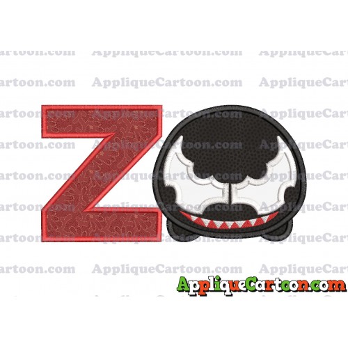 Tsum Tsum Venom Applique Embroidery Design With Alphabet Z