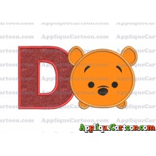 Tsum Tsum Winnie The Pooh Applique Embroidery Design With Alphabet D