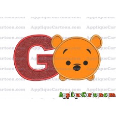 Tsum Tsum Winnie The Pooh Applique Embroidery Design With Alphabet G