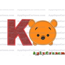 Tsum Tsum Winnie The Pooh Applique Embroidery Design With Alphabet K