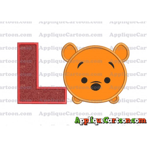 Tsum Tsum Winnie The Pooh Applique Embroidery Design With Alphabet L