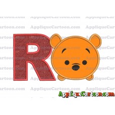 Tsum Tsum Winnie The Pooh Applique Embroidery Design With Alphabet R