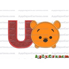 Tsum Tsum Winnie The Pooh Applique Embroidery Design With Alphabet U