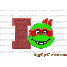 Turtle Ninja Applique 01 Embroidery Design With Alphabet I