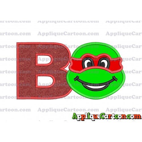 Turtle Ninja Applique Embroidery Design With Alphabet B