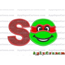 Turtle Ninja Applique Embroidery Design With Alphabet S