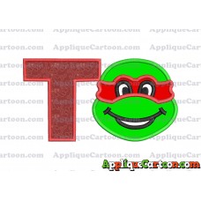 Turtle Ninja Applique Embroidery Design With Alphabet T
