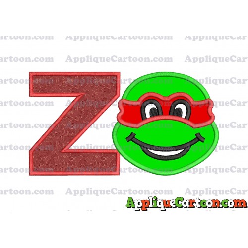 Turtle Ninja Applique Embroidery Design With Alphabet Z