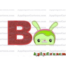 Tweak Bunny Octonauts Applique Embroidery Design With Alphabet B