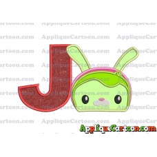 Tweak Bunny Octonauts Applique Embroidery Design With Alphabet J